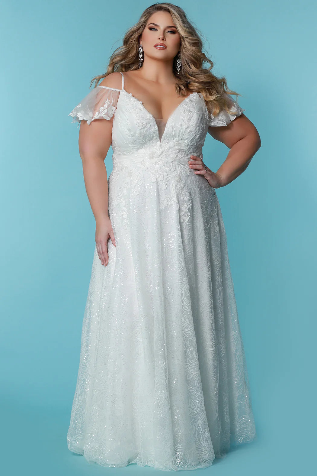 Sydney Closet SC5291 Lizzy Ivory Bridal Dress Tunics Handmade artisanal