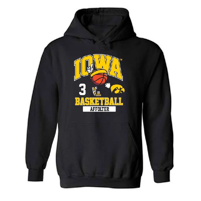 Iowa - NCAA Women's Basketball : Sydney Affolter - Classic Fashion Shersey Hooded Sweatshirt Hoodie with Camouflage Military Edgy Iowa - NCAA Women's Basketball : Sydney Affolter - Classic Fashion Shersey Hooded Sweatshirt Hoodie with Camouflage Military Edgy