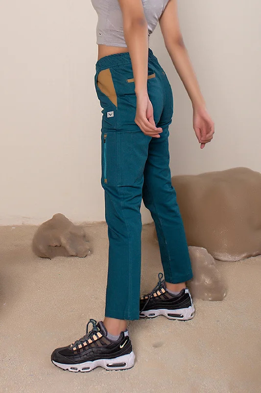 Sequoia Canvas Pant Teal Soft Cotton Pants
