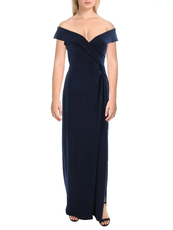 Womens Jersey Long Evening Dress Tunics Evening elegant