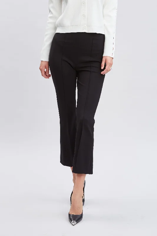 Micro Flare Knit Pant Classic Straight-Leg Pants