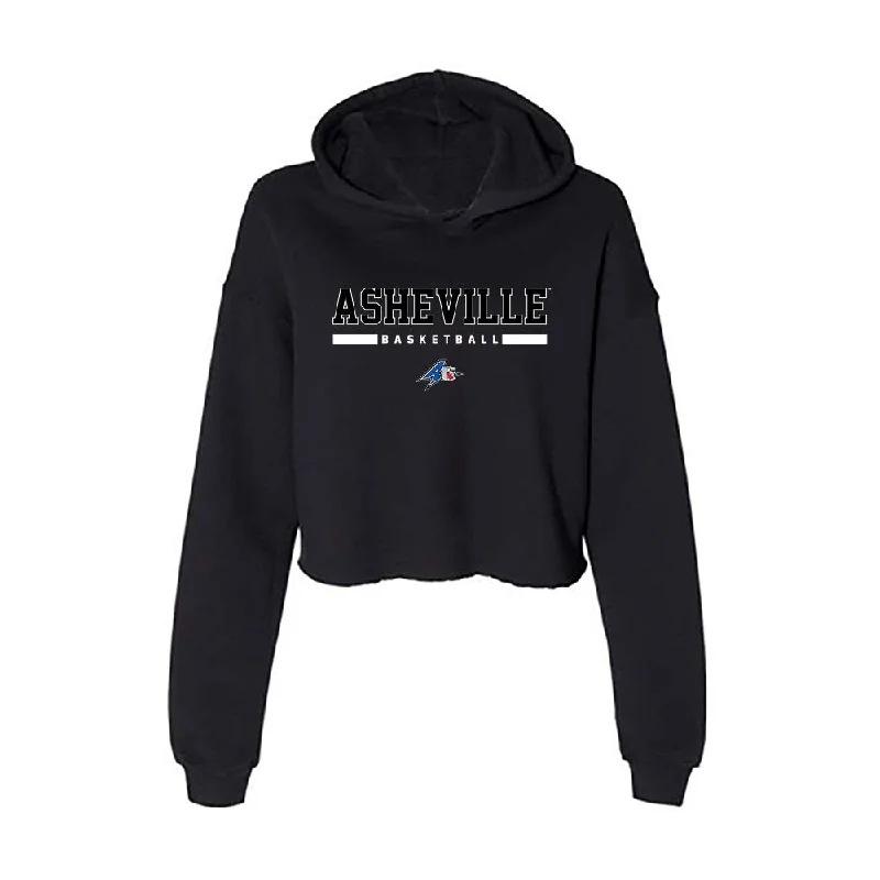UNC Asheville - NCAA Women's Basketball : Alana Swift - Women's Crop Fleece Hoodie Hoodie with Raglan Sleeves Sporty Comfortable UNC Asheville - NCAA Women's Basketball : Alana Swift - Women's Crop Fleece Hoodie Hoodie with Raglan Sleeves Sporty Comfortable