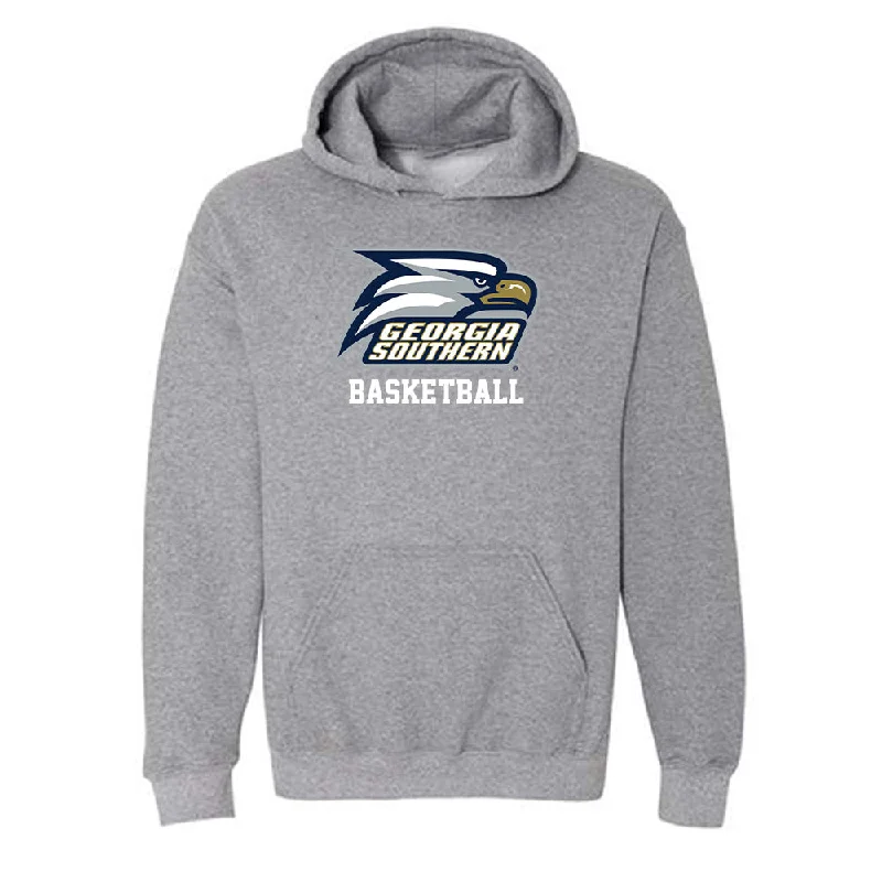 Georgia Southern - NCAA Women's Basketball : McKenna Eddings - Hooded Sweatshirt Hoodie with Contrast Stitching Detailed Premium Georgia Southern - NCAA Women's Basketball : McKenna Eddings - Hooded Sweatshirt Hoodie with Contrast Stitching Detailed Premium