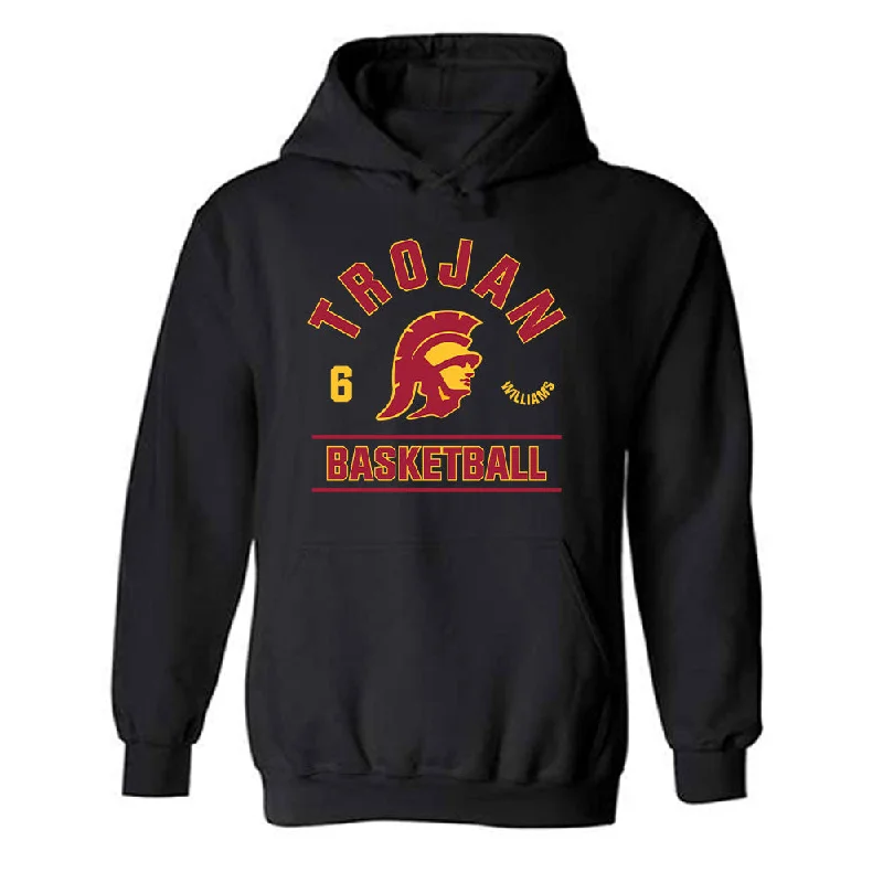 USC - NCAA Women's Basketball : Laura Williams - Classic Fashion Shersey Hooded Sweatshirt Graphic Hoodie Design Print USC - NCAA Women's Basketball : Laura Williams - Classic Fashion Shersey Hooded Sweatshirt Graphic Hoodie Design Print