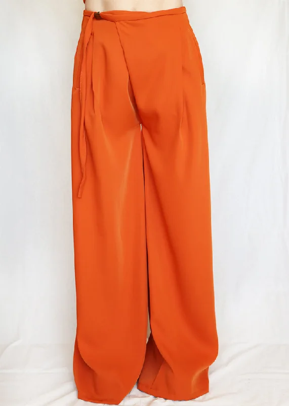 THORA SILK  PANT - TERRACOTA Classic Stretch Pants