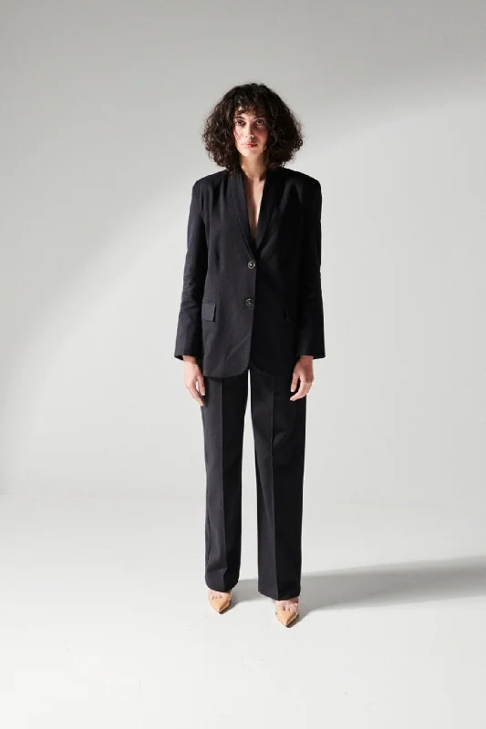 Tailored Black Pants Casual Skinny Fit Pants