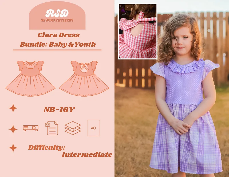 Baby & Youth Clara Dress Bundle PDF Tunics Cozy comfortable
