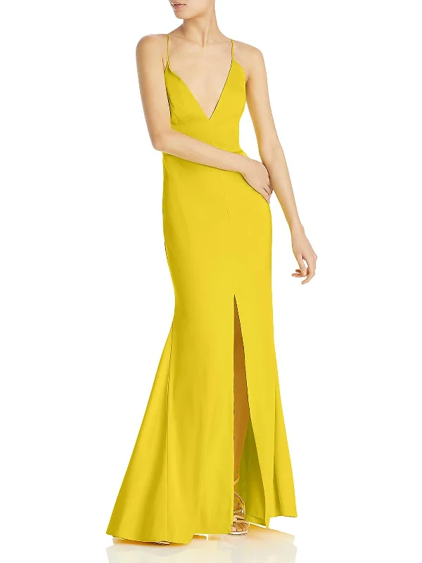Womens Mermaid V-Neck Evening Dress Tunics Stylish modern