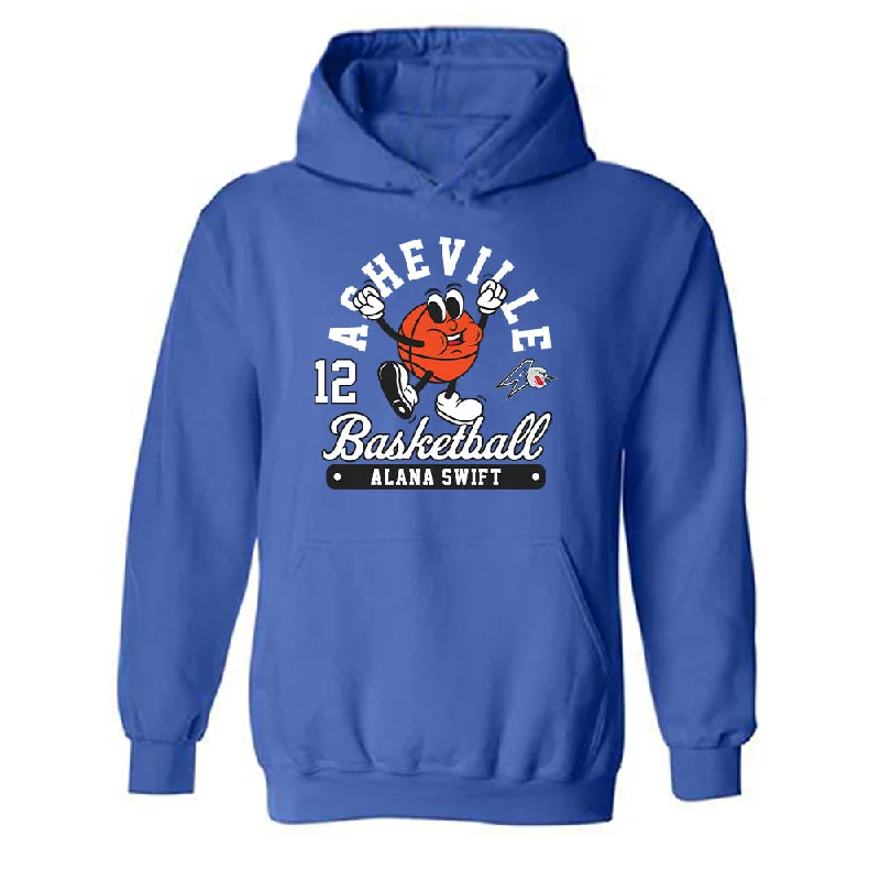 UNC Asheville - NCAA Women's Basketball : Alana Swift - Fashion Shersey Hooded Sweatshirt Hoodie with Ribbed Neckline Snug Warm UNC Asheville - NCAA Women's Basketball : Alana Swift - Fashion Shersey Hooded Sweatshirt Hoodie with Ribbed Neckline Snug Warm