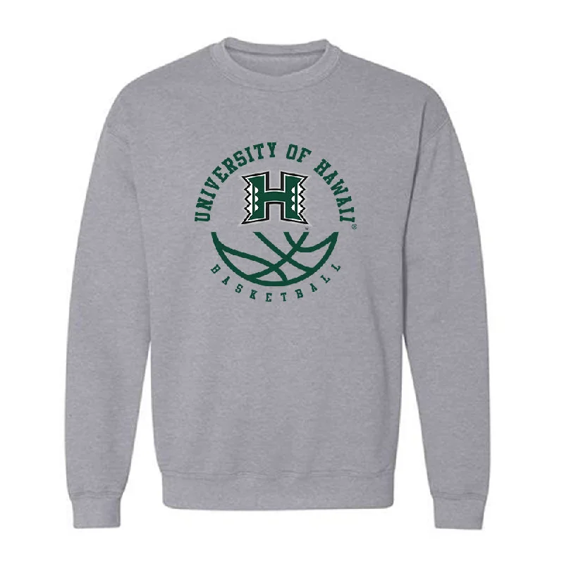 Hawaii - NCAA Women's Basketball : Amelia Uhila - Sports Shersey Crewneck Sweatshirt Hoodie with Frayed Bohemian Relaxed Hawaii - NCAA Women's Basketball : Amelia Uhila - Sports Shersey Crewneck Sweatshirt Hoodie with Frayed Bohemian Relaxed