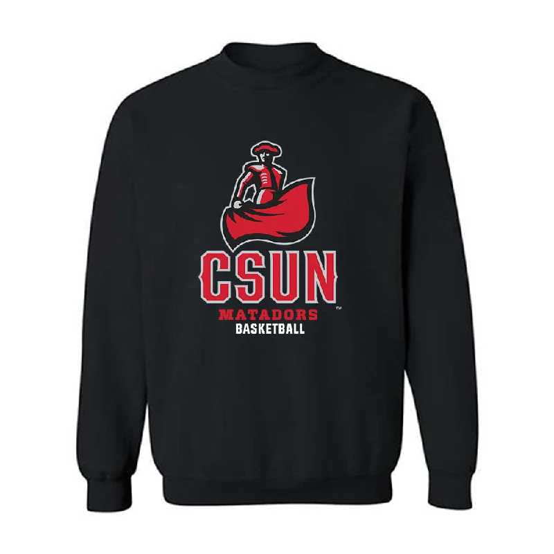 CSUN - NCAA Women's Basketball : Alondra Lizama - Classic Shersey Crewneck Sweatshirt Hoodie with Stripes Bold Sporty CSUN - NCAA Women's Basketball : Alondra Lizama - Classic Shersey Crewneck Sweatshirt Hoodie with Stripes Bold Sporty