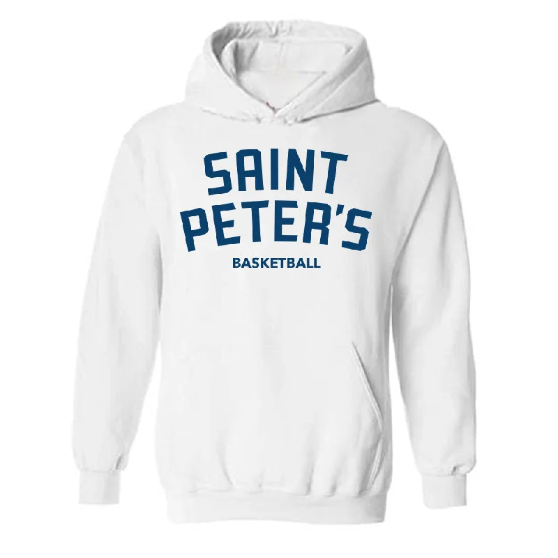 Saint Peter's - NCAA Women's Basketball : Iyanna Cotten - Classic Shersey Hooded Sweatshirt Hoodie with Crew Neck Simple Timeless Saint Peter's - NCAA Women's Basketball : Iyanna Cotten - Classic Shersey Hooded Sweatshirt Hoodie with Crew Neck Simple Timeless