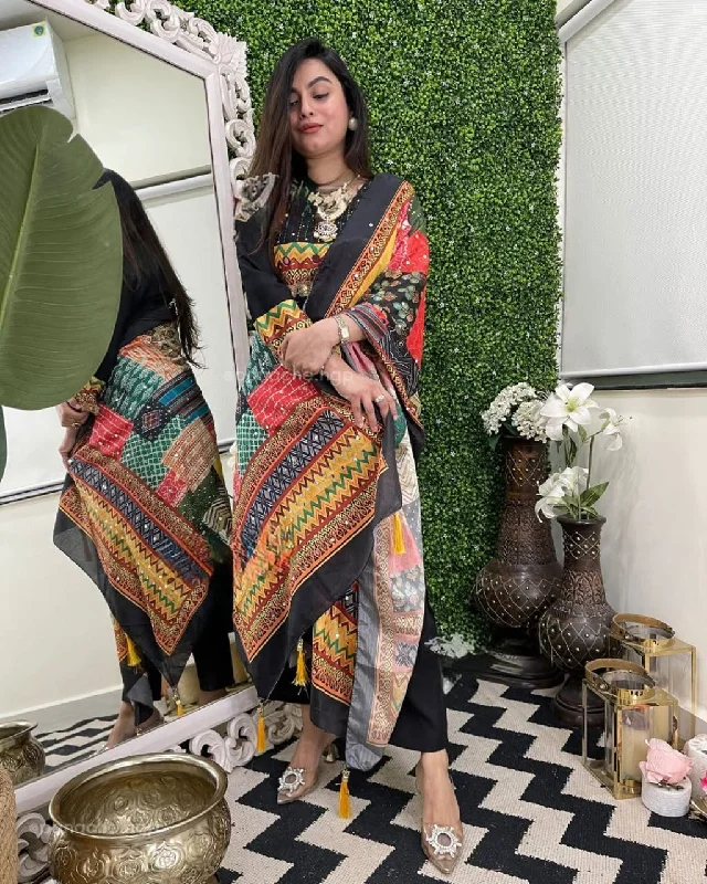 New designer embroidery 🧵 Anarkali Gown Paired With Cotton Pant And Chanderi duppata set Modern Bootcut Pants New designer embroidery 🧵 Anarkali Gown Paired With Cotton Pant And Chanderi duppata set Modern Bootcut Pants