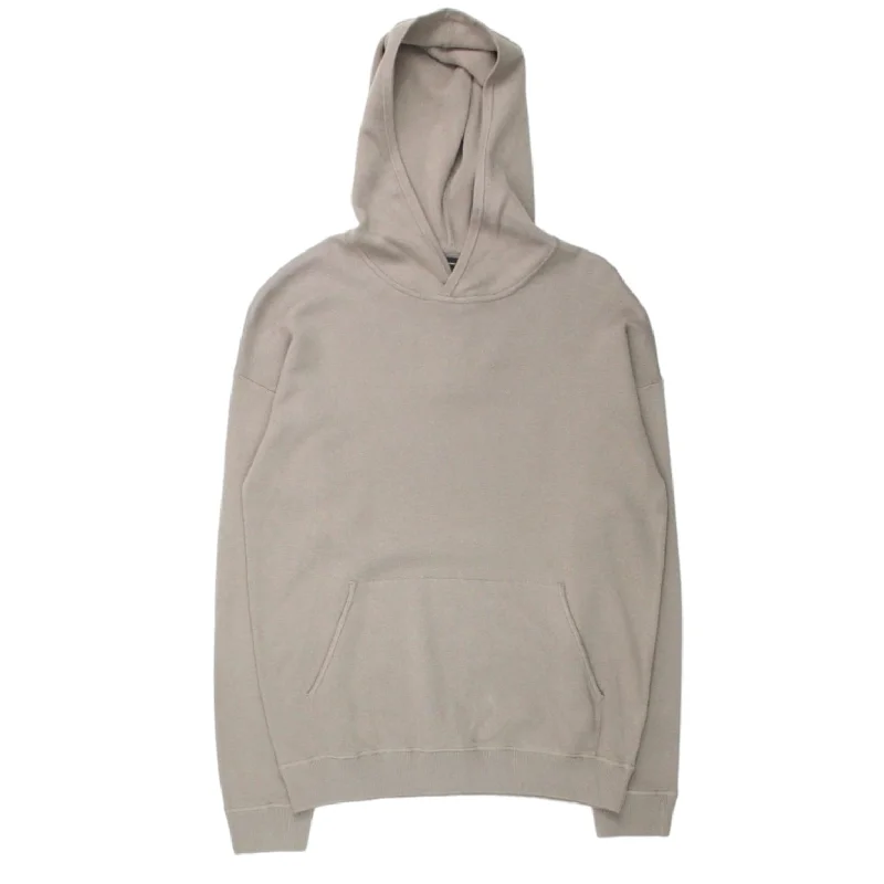 Massimo Dutti Brown Knit Hoodie Hoodie with Camouflage Military Edgy