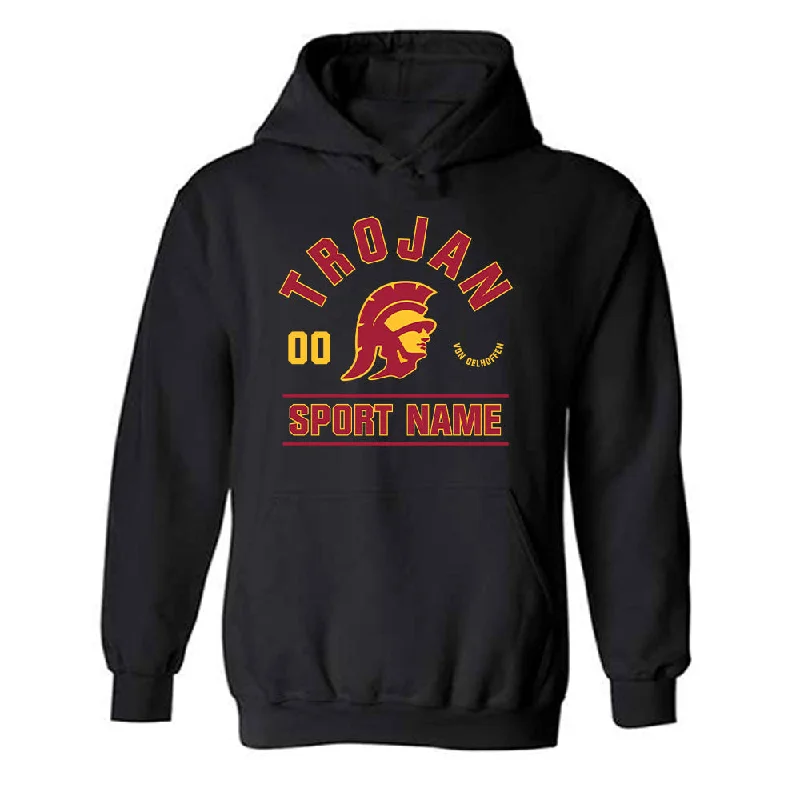 USC - NCAA Women's Basketball : Talia von Oelhoffen - Classic Fashion Shersey Hooded Sweatshirt Hoodie with Neon Bright Vibrant USC - NCAA Women's Basketball : Talia von Oelhoffen - Classic Fashion Shersey Hooded Sweatshirt Hoodie with Neon Bright Vibrant