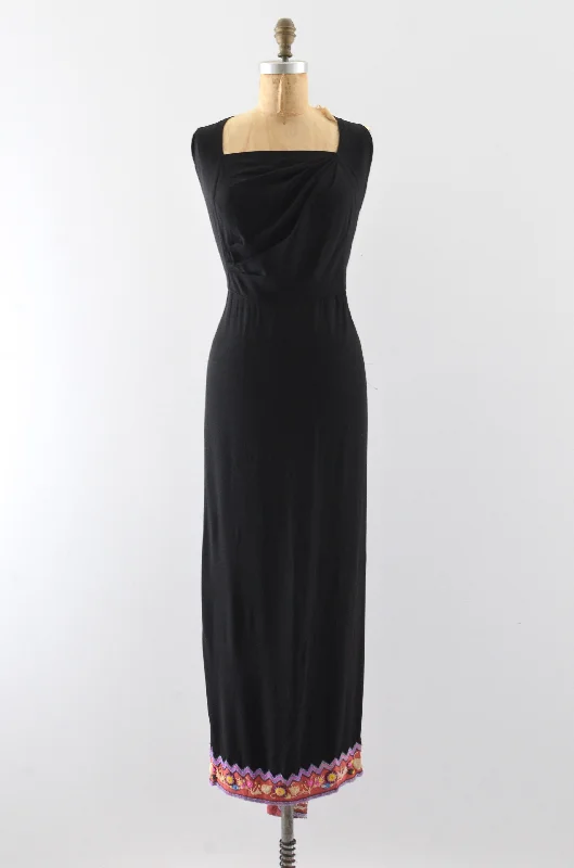 1930's Beaded Hem Rayon Party Dress / S Tunics Sale discount