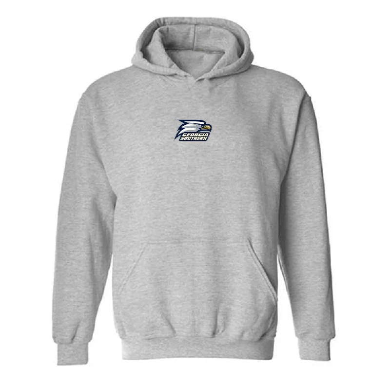 Georgia Southern - NCAA Women's Basketball : McKenna Eddings - Classic Fashion Shersey Hooded Sweatshirt Hoodie with Distressed Vintage Worn Georgia Southern - NCAA Women's Basketball : McKenna Eddings - Classic Fashion Shersey Hooded Sweatshirt Hoodie with Distressed Vintage Worn