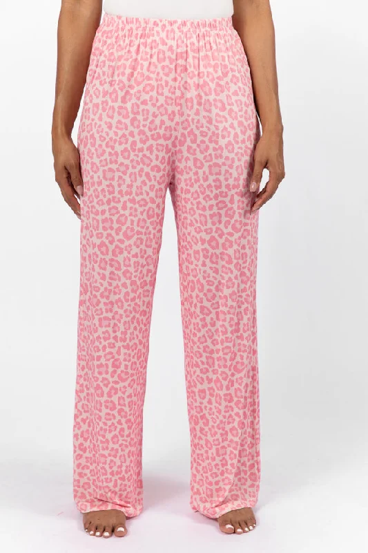 Sweet Dreams Pink Leopard Pajama Pants FINAL SALE Soft Cotton Pants
