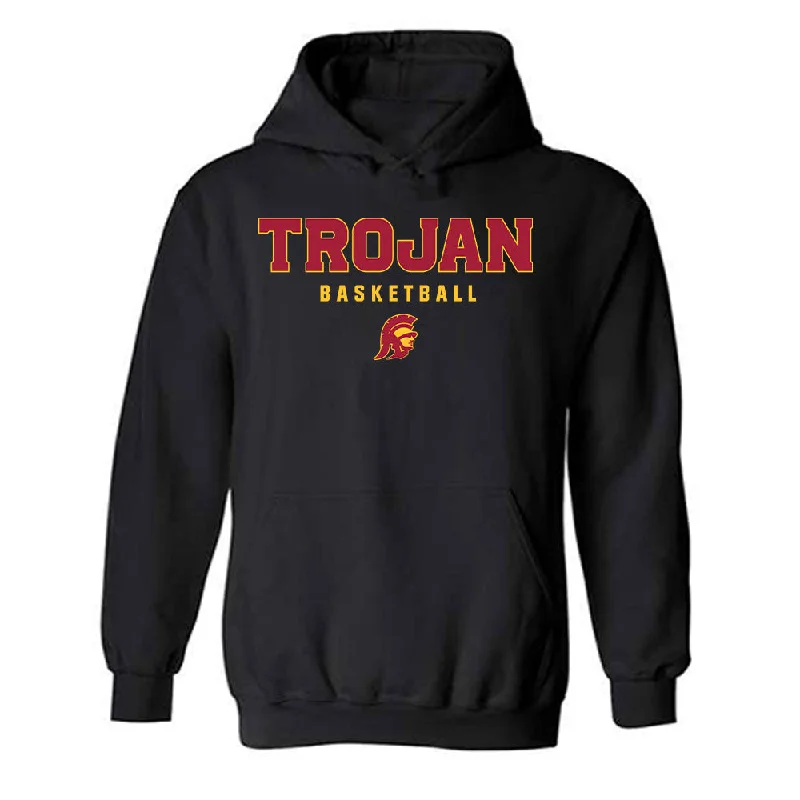 USC - NCAA Women's Basketball : Laura Williams - Hooded Sweatshirt Hoodie with Hem Fringe Bohemian Relaxed