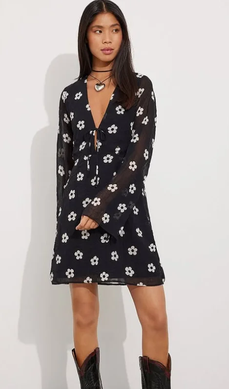 Envii - ENEARTH LS DRESS AOP 7004 - Dresses Tunics Sophisticated sleek