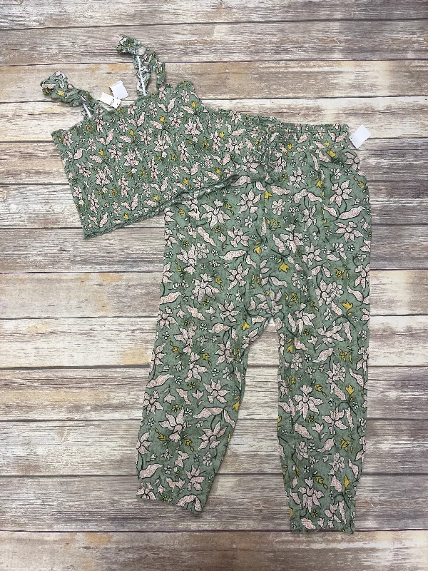Floral Print Pants Set 2pc Aerie, Size L Cozy Maternity Pants