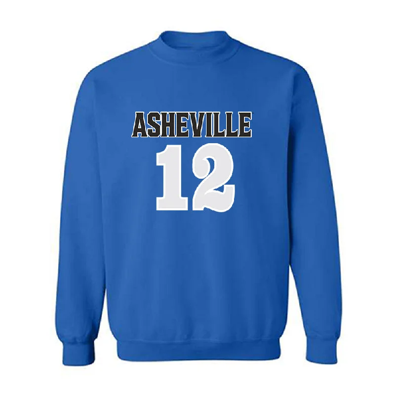 UNC Asheville - NCAA Women's Basketball : Alana Swift - Replica Shersey Crewneck Sweatshirt Hoodie with Drop Shoulder Relaxed Streetwear UNC Asheville - NCAA Women's Basketball : Alana Swift - Replica Shersey Crewneck Sweatshirt Hoodie with Drop Shoulder Relaxed Streetwear