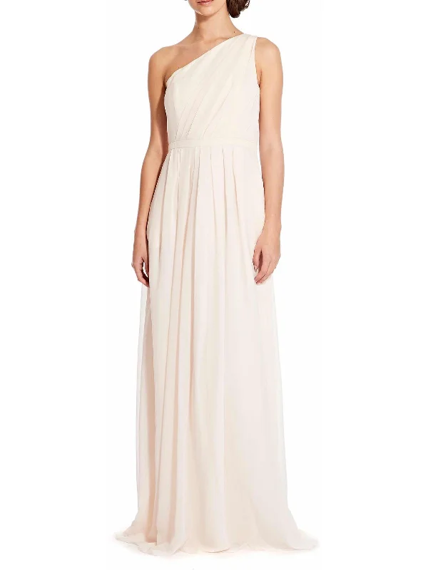 Savannah Womens Asymmetric Prom Evening Dress Tunics Wedding white