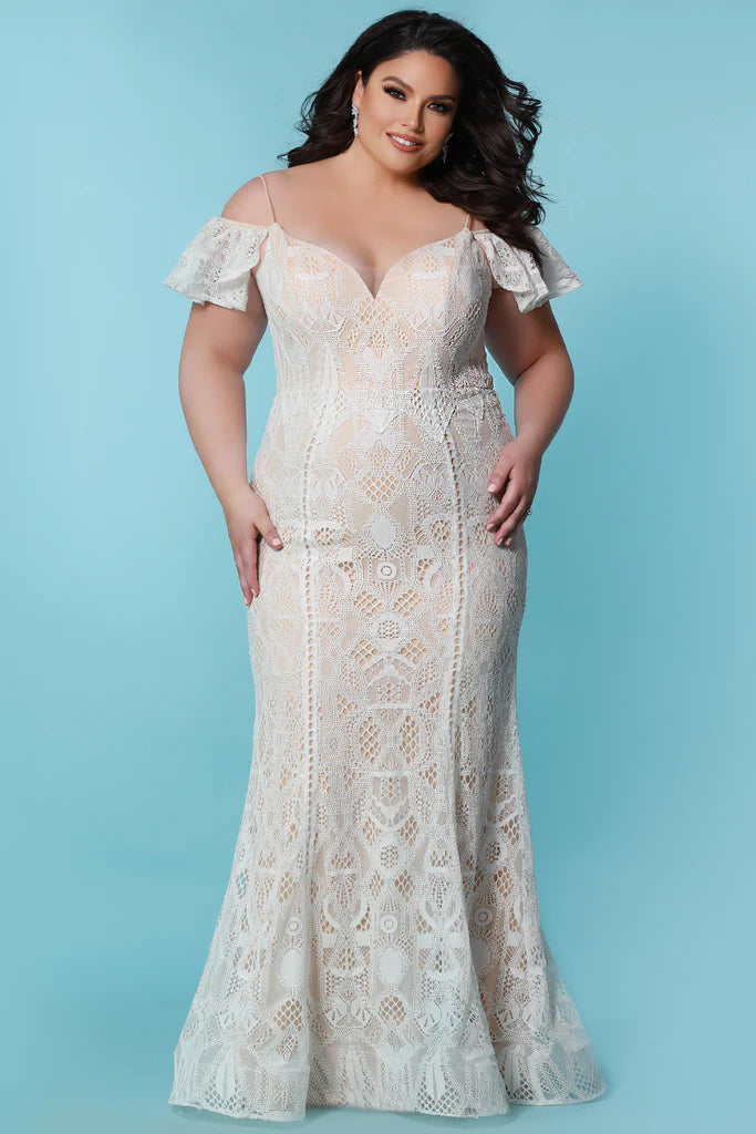 Sydneys Closet SC5297 Celeste Bridal Dress With Removable Straps Tunics Brand named