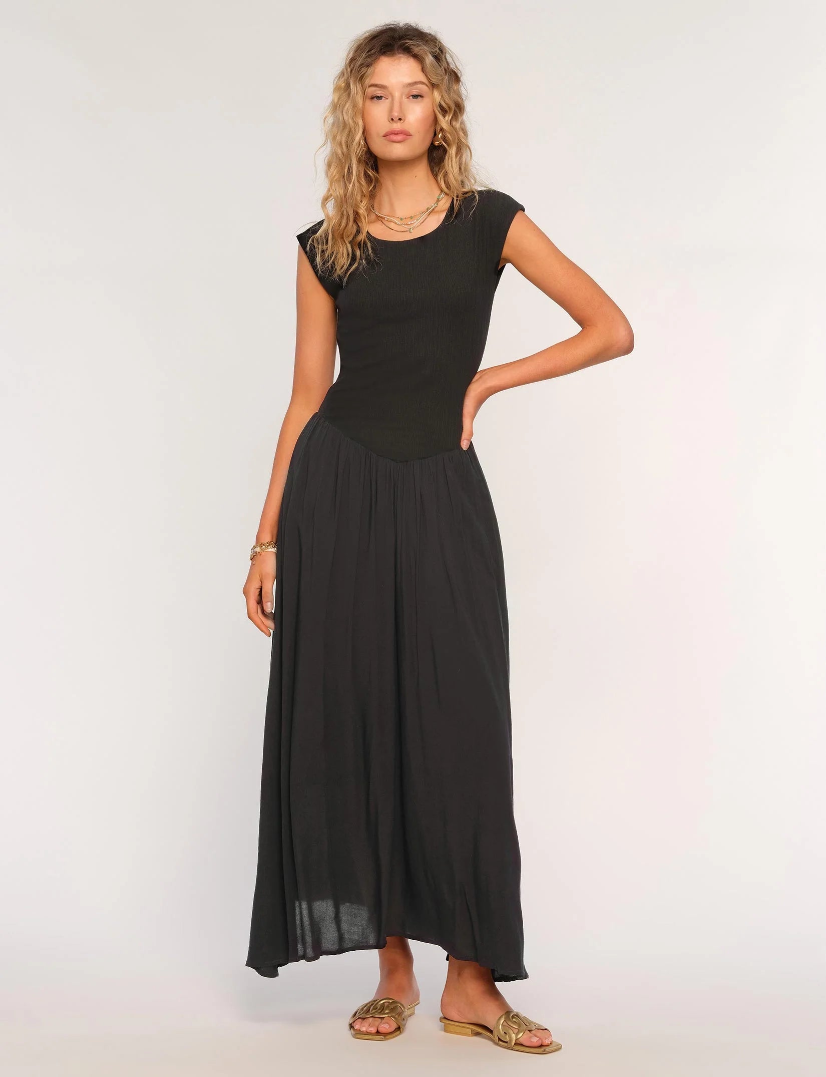 Mora Dress ~ Black Tunics Fashionable trendy