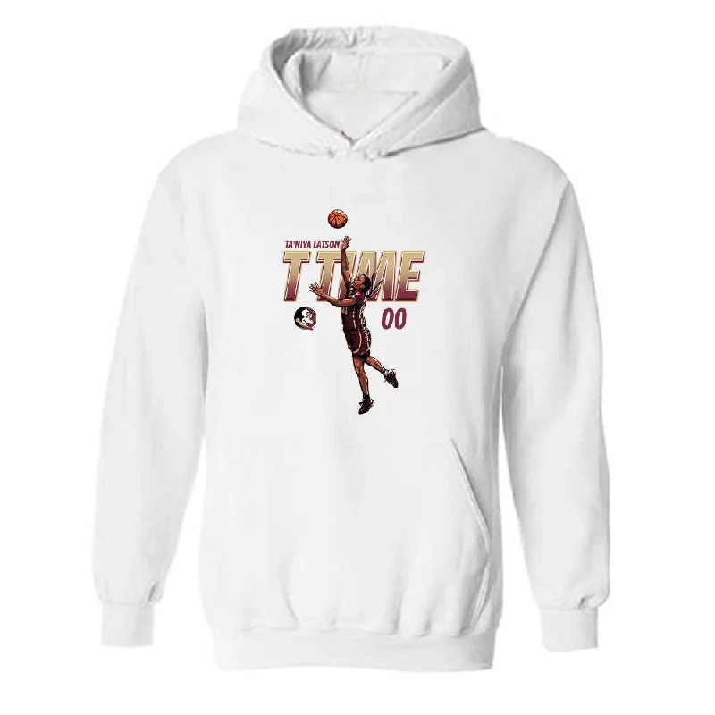 FSU - NCAA Women's Basketball : Ta'Niya Latson - Hooded Sweatshirt Hoodie with Illustration Artistic Creative FSU - NCAA Women's Basketball : Ta'Niya Latson - Hooded Sweatshirt Hoodie with Illustration Artistic Creative