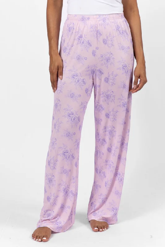 Sweet Dreams In Purple Floral Fantasy Pajama Pants FINAL SALE Fashionable Jogger Pants