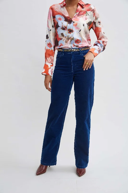 Washed Velvet Pant Fashionable Work Pants