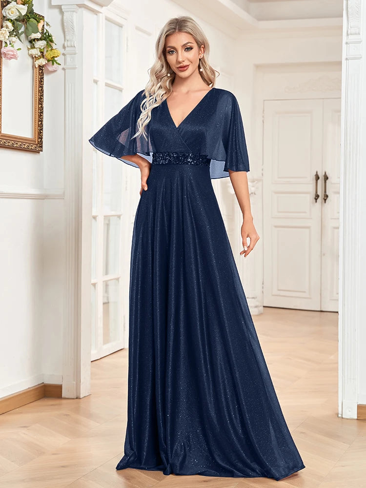 Elegant Shining Formal Evening Dresses Long 2024 Luxury Women Wedding Party Dress Short sleeve Cocktail Prom Gowns Tunics Leisure comfortable Elegant Shining Formal Evening Dresses Long 2024 Luxury Women Wedding Party Dress Short sleeve Cocktail Prom Gowns Tunics Leisure comfortable