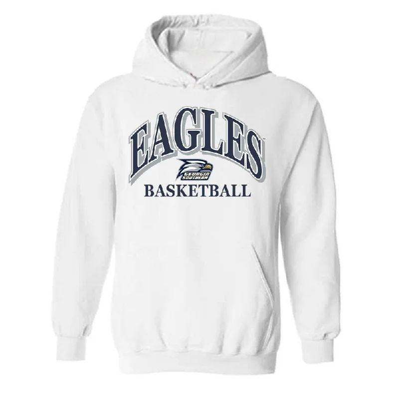 Georgia Southern - NCAA Women's Basketball : McKenna Eddings - Classic Shersey Hooded Sweatshirt Hoodie with Cropped Fit Short Trendy Georgia Southern - NCAA Women's Basketball : McKenna Eddings - Classic Shersey Hooded Sweatshirt Hoodie with Cropped Fit Short Trendy