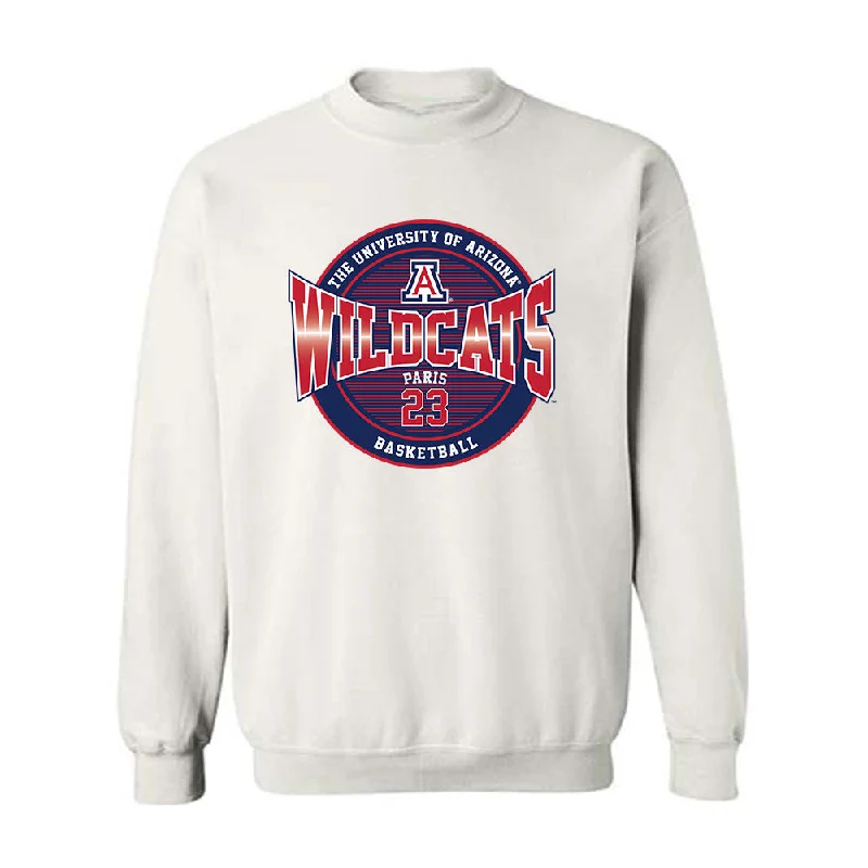 Arizona - NCAA Women's Basketball : Paulina Paris - Classic Fashion Shersey Crewneck Sweatshirt Hoodie with Stripes Bold Sporty Arizona - NCAA Women's Basketball : Paulina Paris - Classic Fashion Shersey Crewneck Sweatshirt Hoodie with Stripes Bold Sporty