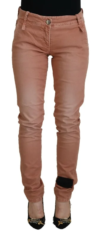 Acht Chic Slim Fit Cotton Stretch Pants Formal Slim Pants