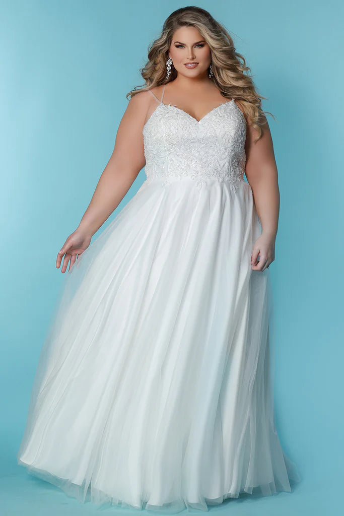 Sydneys Closet SC5283 Dalia Ivory Bridal Dress Tunics Favorite customer