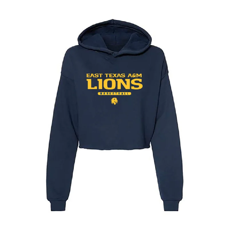 ETAMU - NCAA Women's Basketball : Nyaluak Dak - Women's Crop Fleece Hoodie Hoodie with High Neck Warm Protective ETAMU - NCAA Women's Basketball : Nyaluak Dak - Women's Crop Fleece Hoodie Hoodie with High Neck Warm Protective