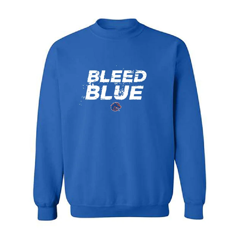 Boise State - NCAA Women's Basketball : Tatum Thompson - Classic Shersey Crewneck Sweatshirt Hoodie with Back Slit Movement Comfort Boise State - NCAA Women's Basketball : Tatum Thompson - Classic Shersey Crewneck Sweatshirt Hoodie with Back Slit Movement Comfort