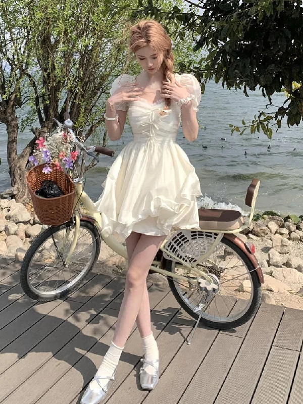 Beige Mini Dress