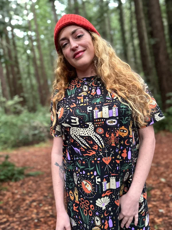 Tee Dress Tarot Garden Tunics Designer luxury