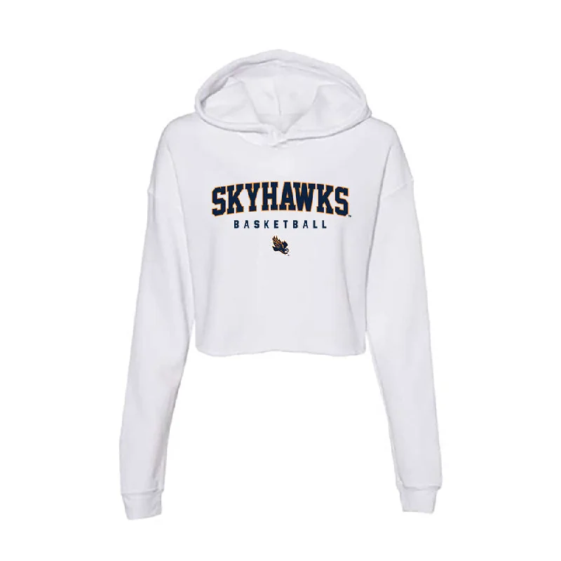 UT Martin - NCAA Women's Basketball : Abby Stephens - Women's Crop Fleece Hoodie Hoodie with Distressed Vintage Worn UT Martin - NCAA Women's Basketball : Abby Stephens - Women's Crop Fleece Hoodie Hoodie with Distressed Vintage Worn