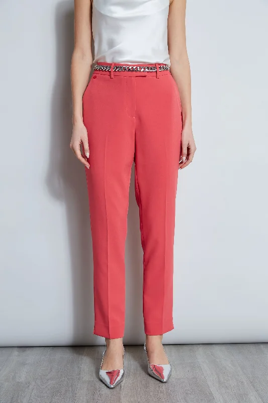 Slim Slit Pant Chic Checkered Pants