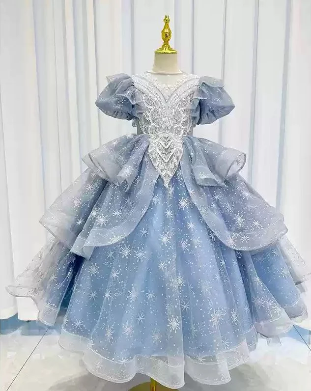 A-Line/Princess Short Sleeves Flower Girl Party Dress with Rhinestone Appliques Tunics Party sparkling A-Line/Princess Short Sleeves Flower Girl Party Dress with Rhinestone Appliques Tunics Party sparkling