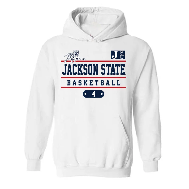 Jackson State - NCAA Women's Basketball : Zaria Glover - Classic Fashion Shersey Hooded Sweatshirt Hoodie with Neon Bright Vibrant Jackson State - NCAA Women's Basketball : Zaria Glover - Classic Fashion Shersey Hooded Sweatshirt Hoodie with Neon Bright Vibrant