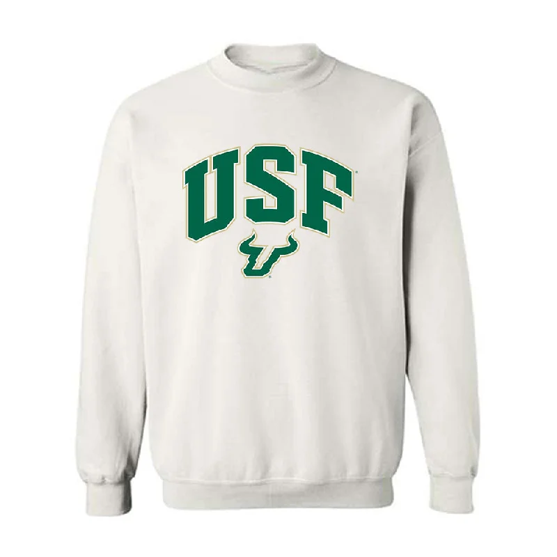 USF - NCAA Women's Basketball : Yana Karamfilova - Classic Fashion Shersey Crewneck Sweatshirt Hoodie with Belted Waist Structured Tailored USF - NCAA Women's Basketball : Yana Karamfilova - Classic Fashion Shersey Crewneck Sweatshirt Hoodie with Belted Waist Structured Tailored