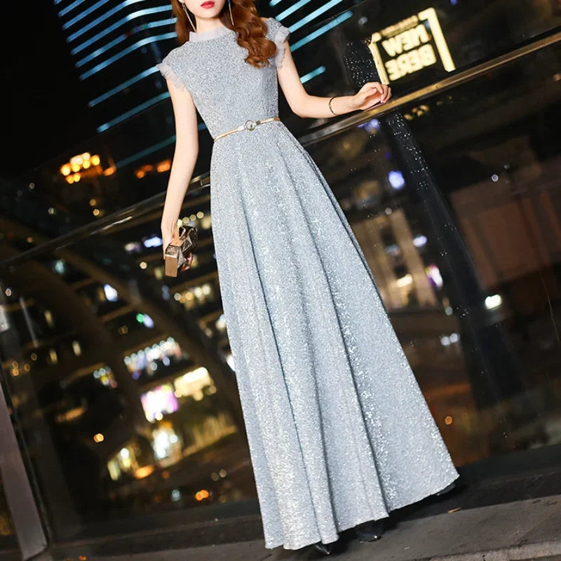 Sequined Elegant Sleeveless Slim Waist Evening Party Dresses 2024 New Fashion O-neck Prom Vestidos Sexy Wedding Party Dress Tunics Cozy soft Sequined Elegant Sleeveless Slim Waist Evening Party Dresses 2024 New Fashion O-neck Prom Vestidos Sexy Wedding Party Dress Tunics Cozy soft