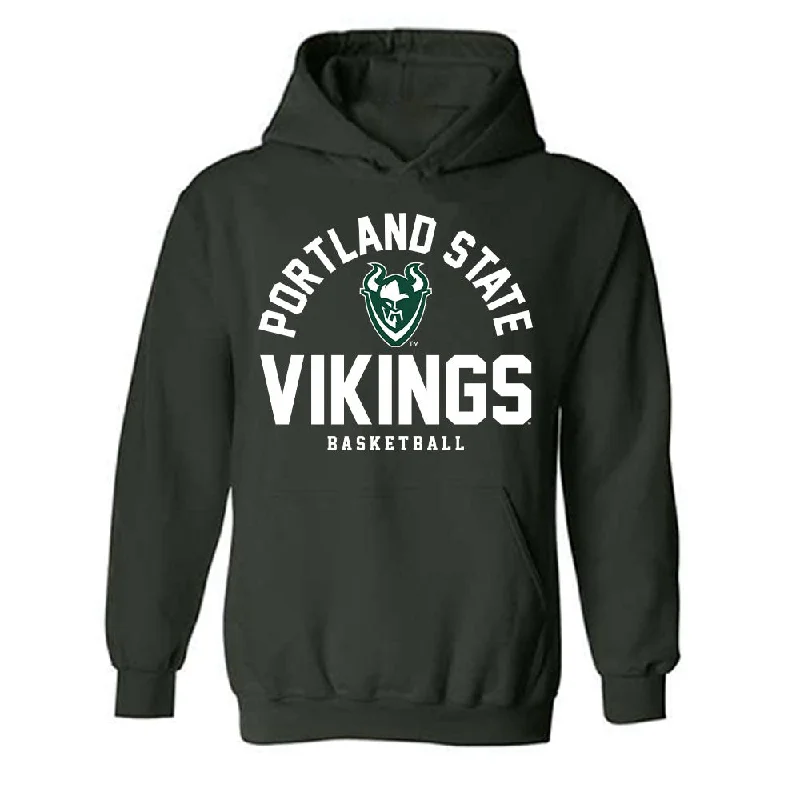 Portland State - NCAA Women's Basketball : Jamia Carter - Classic Shersey Hooded Sweatshirt Hoodie with Back Slit Movement Comfort Portland State - NCAA Women's Basketball : Jamia Carter - Classic Shersey Hooded Sweatshirt Hoodie with Back Slit Movement Comfort