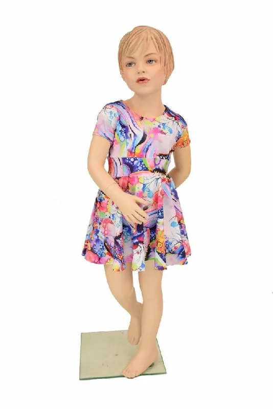 Girls Dreamscape Skater Dress Tunics Party sparkling