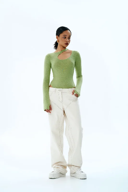 Vikisews Jewel Pants Wide-Legged Palazzos